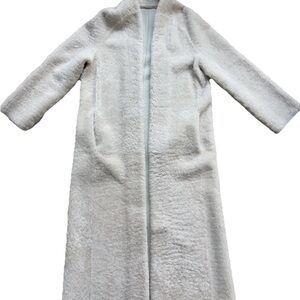 Reiss Odette Cream Shearling Coat XS